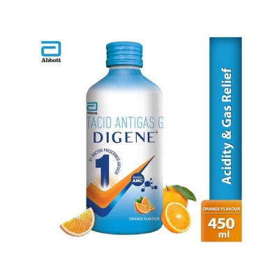 Digene Gel Acidity & Gas Relief – 450ml Orange Flavour