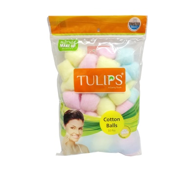 Tulip 50 Color Cotton Balls in a Ziplock Bag