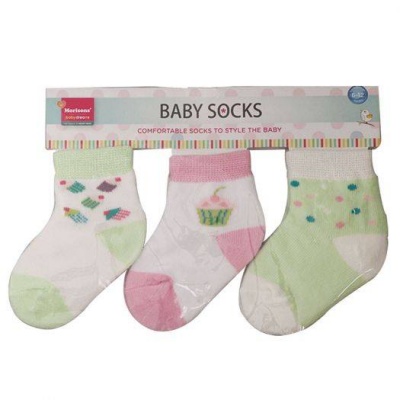 Morison Baby Socks - Pink green