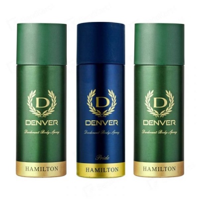 Denver 2 Hamilton & 1 Pride Deodorant For Men (Pack Of 3)