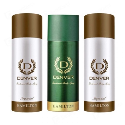 Denver 2 Imperial & 1 Hamilton Deodorant For Men (Pack Of 3)
