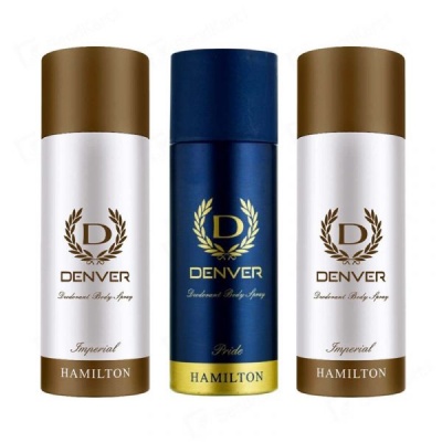 Denver 2 Imperial & 1 Pride Deodorant For Men (Pack Of 3)