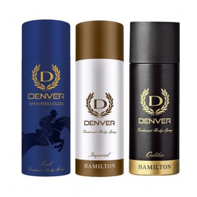 Denver Goal, Imperial & Caliber Deodorant For Men (Pack Of 3)