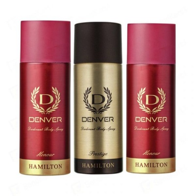 Denver Honour 2 & Prestige 1 Deodorant For Men (Pack Of 3)