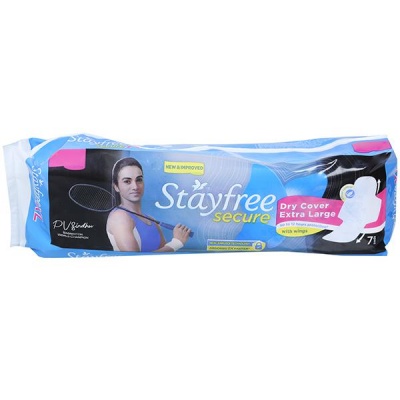Stayfree Secure Dry XL Wings Sanitary Pads Pack Of 7