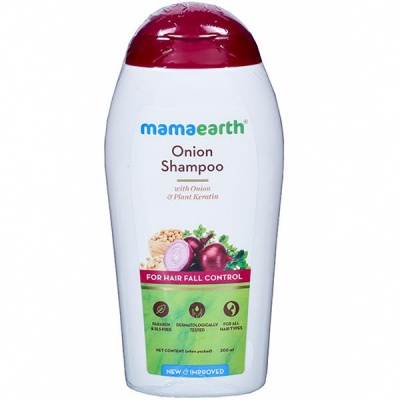 Mamaearth Onion Shampoo with Onion & Plant Keratin for Hair Fall Control 200 ml