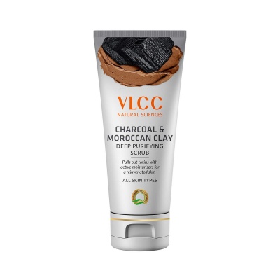 VLCC Charcoal & Moroccan Clay Deep Purifying Scrub (90gm)