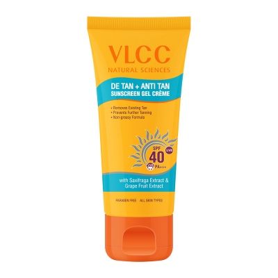 VLCC De Tan Anti Tan Sunscreen Gel Creme SPF 40 (100gm)