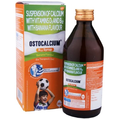 OSTOCALCIUM B12 BANANA FLAVOUR SYRUP 200ML
