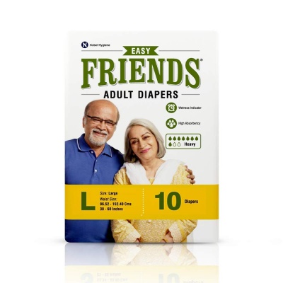 FRIENDS Adult Diaper (Easy) - Large (Pack of 10)