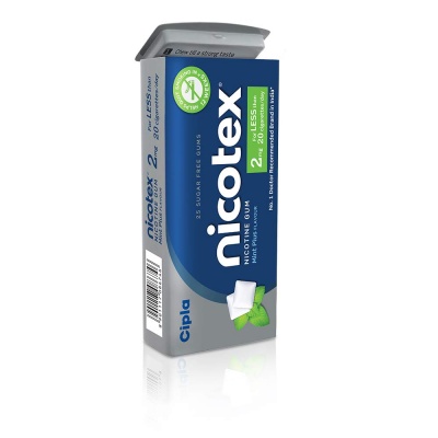 Nicotex Sugar Free Mint Plus Chewing Gums