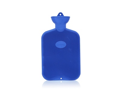 Coronation 2 L Blue Double Ribbed Rubber Hot Water Bottle