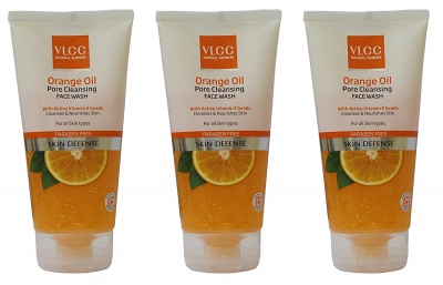 VLCC Orange Oil Pore Cleansing Face Wash Trio Pack (150g*3) 