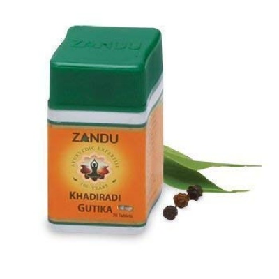 Zandu Khadiradi Gutika - 70 Tab (Pack of 3)