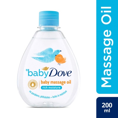 Baby Dove Rich Moisture Baby Massage Oil, 200 ml