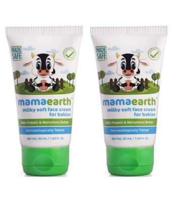 Mamaearth Milky Soft Natural Baby Face Cream for Babies 50mL( Pack of 2)