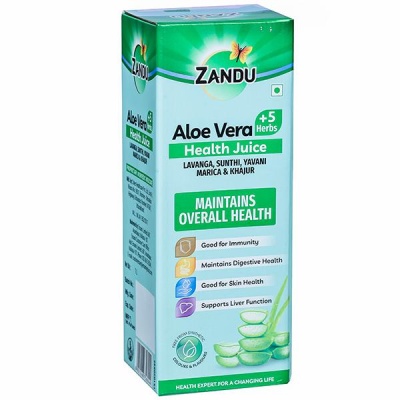 Zandu Aloe Vera +5 Herbs Health Juice 1 L