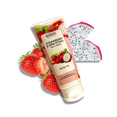 Richfeel Naturals Strawberry & Pink Pitaya Face Wash 100gm
