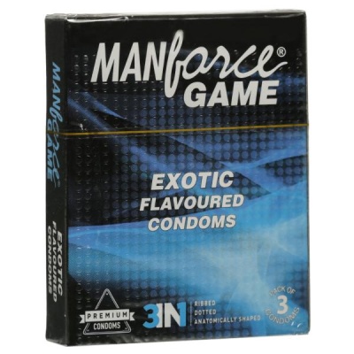 Manforce Game Exotic Flavoured Condoms Pack Of 3